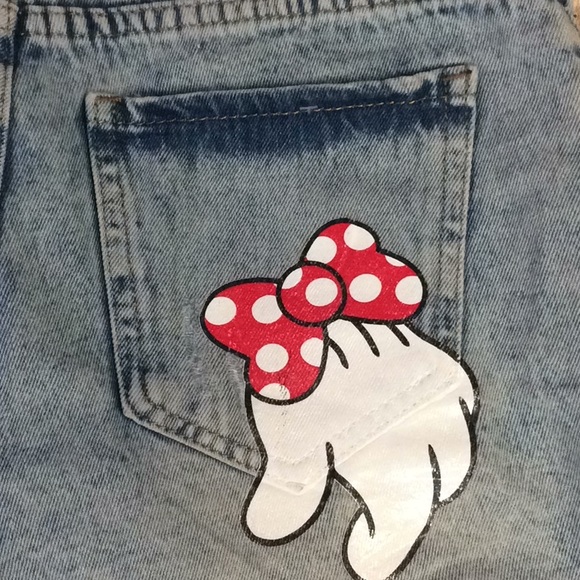 Zara distress embellished back pockets Jean shorts - Picture 5 of 8